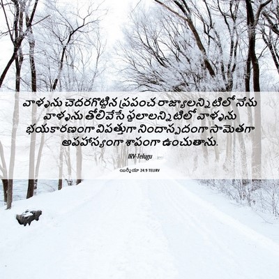 Picture 06 - యిర్మీయా 24:9 TELIRV - వాళ్ళను - Bible Verse Picture