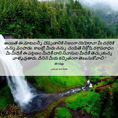 Picture 06 - యిర్మీయా 26:15 TELIRV - అయితే ఈ మాటలన్నీ - Bible Verse Picture