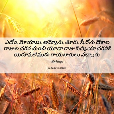 Picture 06 - యిర్మీయా 27:3 TELIRV - ఎదోం, మోయాబు, - Bible Verse Picture