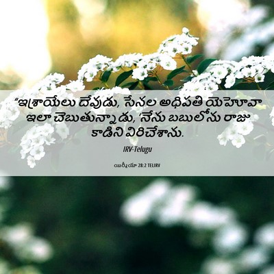 Picture 06 - యిర్మీయా 28:2 TELIRV - “ఇశ్రాయేలు - Bible Verse Picture