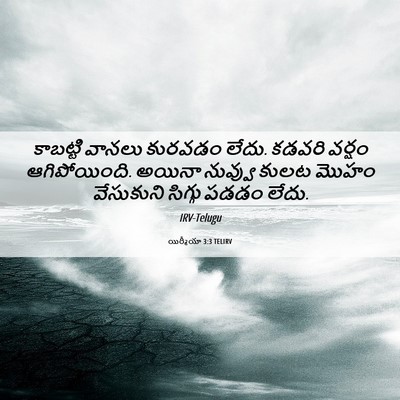 Picture 06 - యిర్మీయా 3:3 TELIRV - కాబట్టి వానలు - Bible Verse Picture