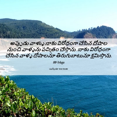 Picture 06 - యిర్మీయా 33:8 TELIRV - అప్పుడు వాళ్ళు - Bible Verse Picture