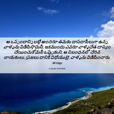 Picture 06 - యిర్మీయా 34:10 TELIRV - ఆ - Bible Verse Picture