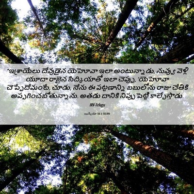 Picture 06 - యిర్మీయా 34:2 TELIRV - “ఇశ్రాయేలు - Bible Verse Picture