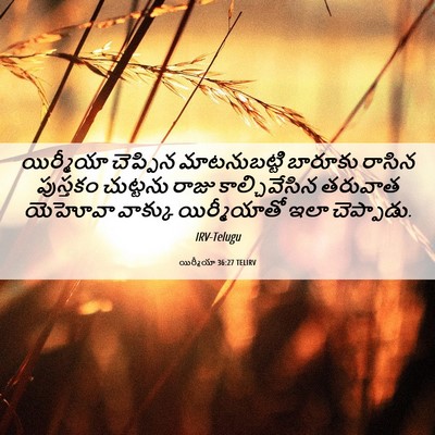 Picture 06 - యిర్మీయా 36:27 TELIRV - యిర్మీయా చెప్పిన - Bible Verse Picture