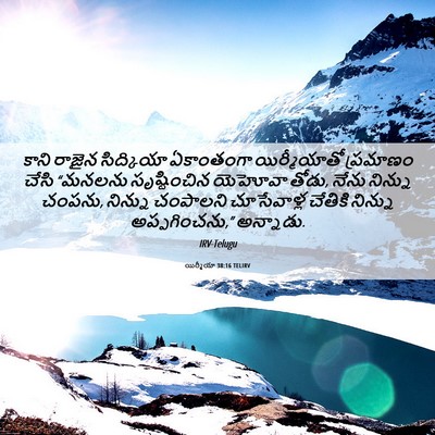 Picture 06 - యిర్మీయా 38:16 TELIRV - కాని రాజైన - Bible Verse Picture