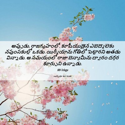 Picture 06 - యిర్మీయా 38:7 TELIRV - అప్పుడు, - Bible Verse Picture