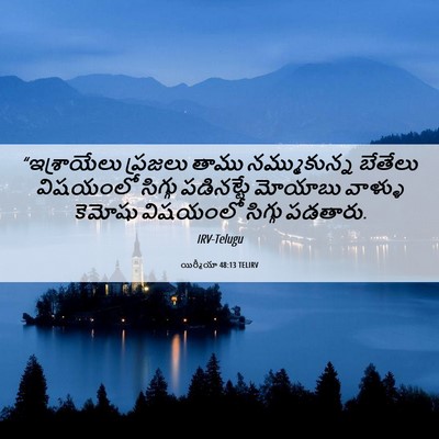 Picture 06 - యిర్మీయా 48:13 TELIRV - “ఇశ్రాయేలు ప్రజలు - Bible Verse Picture