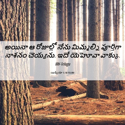 Picture 06 - యిర్మీయా 5:18 TELIRV - అయినా ఆ రోజుల్లో - Bible Verse Picture