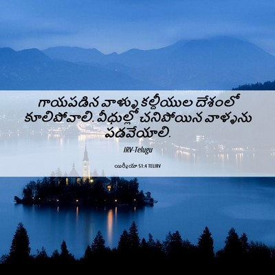 Picture 06 - యిర్మీయా 51:4 TELIRV - గాయపడిన వాళ్ళు - Bible Verse Picture
