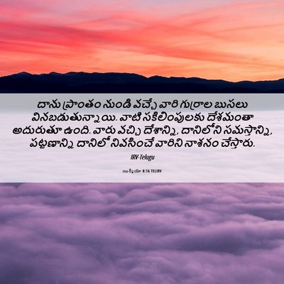 Picture 06 - యిర్మీయా 8:16 TELIRV - దాను ప్రాంతం - Bible Verse Picture