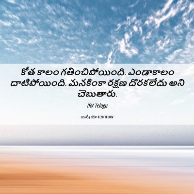 Picture 06 - యిర్మీయా 8:20 TELIRV - కోత కాలం - Bible Verse Picture