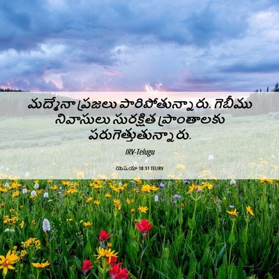 Picture 06 - యెషయా 10:31 TELIRV - మద్మేనా ప్రజలు - Bible Verse Picture