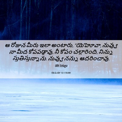 Picture 06 - యెషయా 12:1 TELIRV - ఆ రోజున మీరు ఇలా - Bible Verse Picture