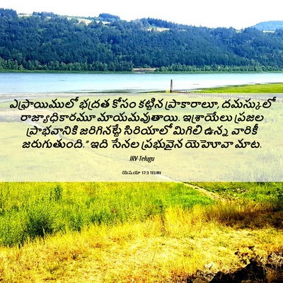 Picture 06 - యెషయా 17:3 TELIRV - ఎఫ్రాయిములో భద్రత - Bible Verse Picture