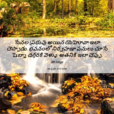 Picture 06 - యెషయా 22:15 TELIRV - సేనల ప్రభువు అయిన - Bible Verse Picture