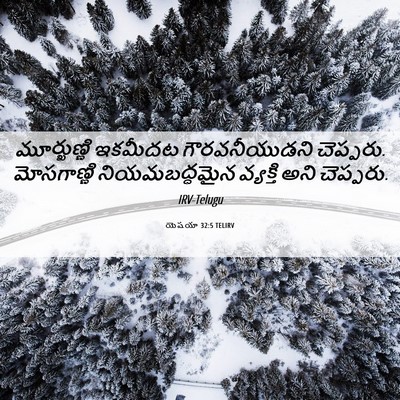 Picture 06 - యెషయా 32:5 TELIRV - మూర్ఖుణ్ణి ఇకమీదట - Bible Verse Picture