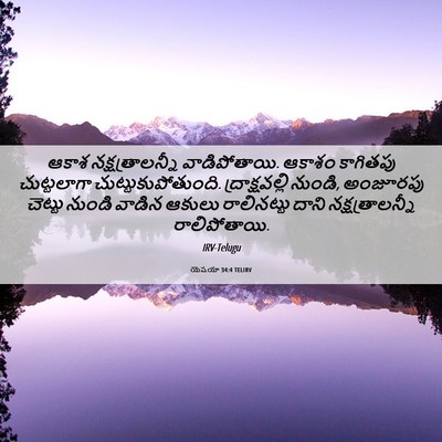 Picture 06 - యెషయా 34:4 TELIRV - ఆకాశ - Bible Verse Picture