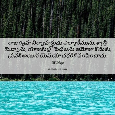 Picture 06 - యెషయా 37:2 TELIRV - రాజ గృహ - Bible Verse Picture