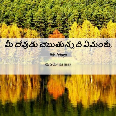 Picture 06 - యెషయా 40:1 TELIRV - మీ దేవుడు - Bible Verse Picture