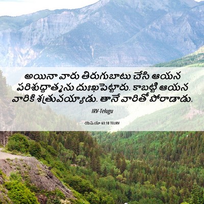 Picture 06 - యెషయా 63:10 TELIRV - అయినా వారు - Bible Verse Picture