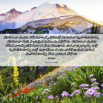 Picture 06 - యెషయా 63:7 TELIRV - యెహోవా మనకు - Bible Verse Picture
