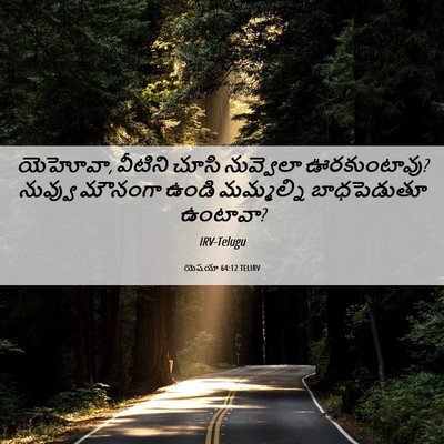Picture 06 - యెషయా 64:12 TELIRV - యెహోవా, వీటిని - Bible Verse Picture