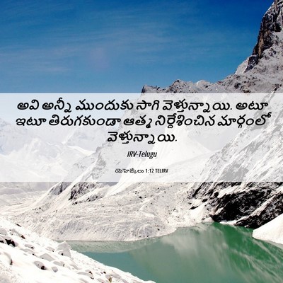 Picture 06 - యెహెజ్కేలు 1:12 TELIRV - అవి అన్నీ ముందుకు - Bible Verse Picture