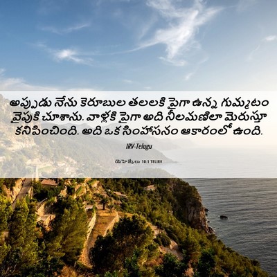 Picture 06 - యెహెజ్కేలు 10:1 TELIRV - అప్పుడు నేను - Bible Verse Picture
