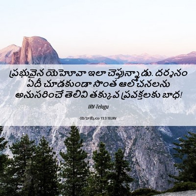Picture 06 - యెహెజ్కేలు 13:3 TELIRV - ప్రభువైన యెహోవా - Bible Verse Picture