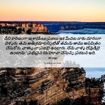Picture 06 - యెహెజ్కేలు 14:11 TELIRV - దీని కారణంగా - Bible Verse Picture