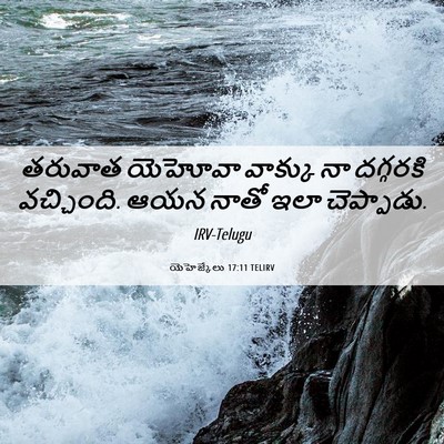Picture 06 - యెహెజ్కేలు 17:11 TELIRV - తరువాత యెహోవా - Bible Verse Picture