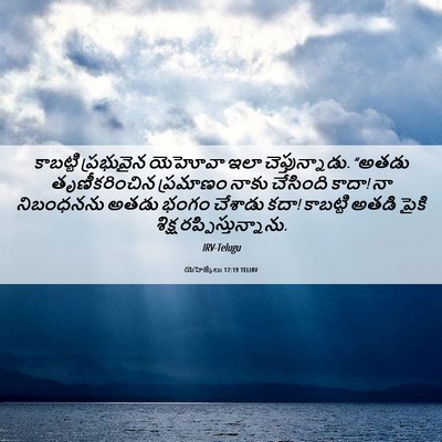 Picture 06 - యెహెజ్కేలు 17:19 TELIRV - కాబట్టి ప్రభువైన - Bible Verse Picture