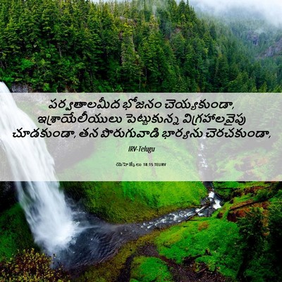 Picture 06 - యెహెజ్కేలు 18:15 TELIRV - పర్వతాలమీద భోజనం - Bible Verse Picture