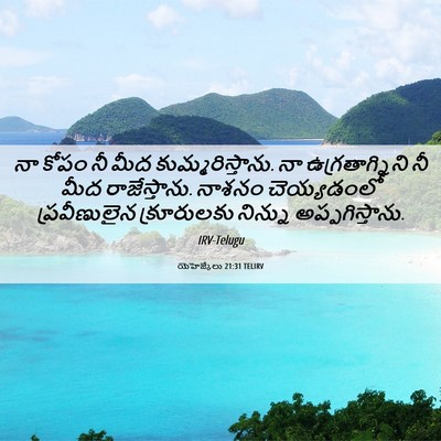 Picture 06 - యెహెజ్కేలు 21:31 TELIRV - నా కోపం నీ మీద - Bible Verse Picture