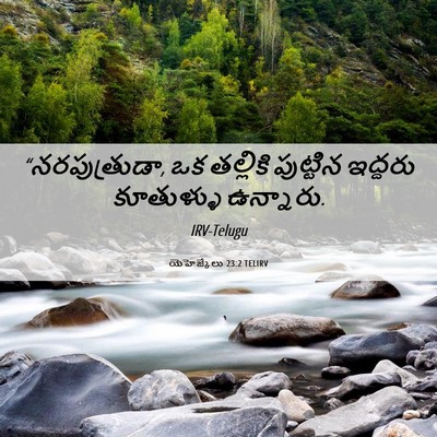 Picture 06 - యెహెజ్కేలు 23:2 TELIRV - “నరపుత్రుడా, ఒక - Bible Verse Picture