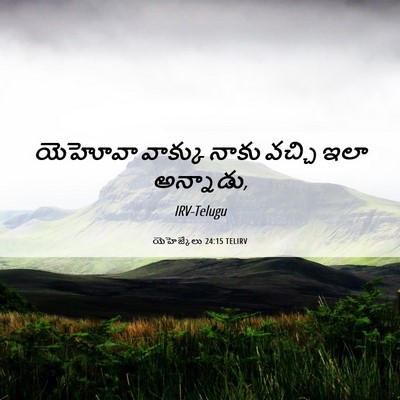Picture 06 - యెహెజ్కేలు 24:15 TELIRV - యెహోవా వాక్కు - Bible Verse Picture