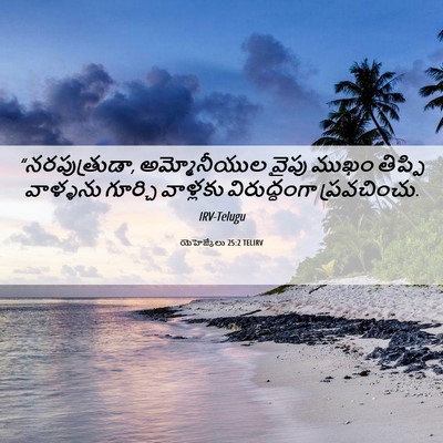 Picture 06 - యెహెజ్కేలు 25:2 TELIRV - “నరపుత్రుడా, - Bible Verse Picture
