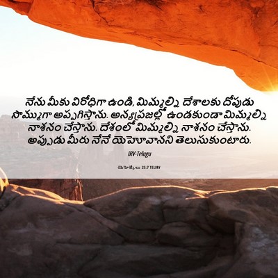 Picture 06 - యెహెజ్కేలు 25:7 TELIRV - నేను మీకు - Bible Verse Picture
