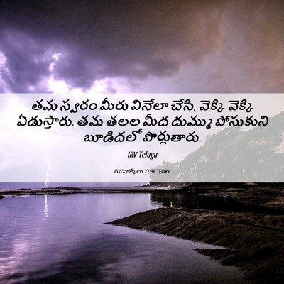 Picture 06 - యెహెజ్కేలు 27:30 TELIRV - తమ స్వరం మీరు - Bible Verse Picture