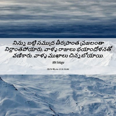 Picture 06 - యెహెజ్కేలు 27:35 TELIRV - నిన్ను బట్టి - Bible Verse Picture