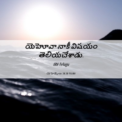 Picture 06 - యెహెజ్కేలు 28:20 TELIRV - యెహోవా నాకీ విషయం - Bible Verse Picture