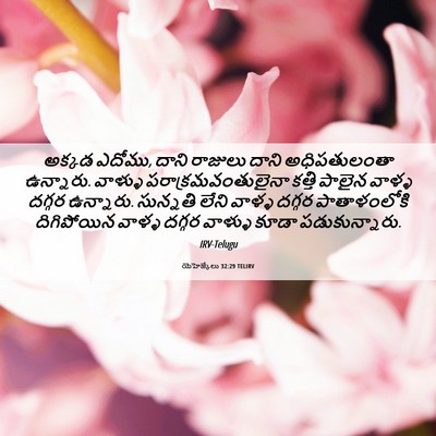 Picture 06 - యెహెజ్కేలు 32:29 TELIRV - అక్కడ ఎదోము, దాని - Bible Verse Picture