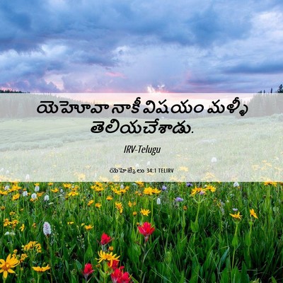 Picture 06 - యెహెజ్కేలు 34:1 TELIRV - యెహోవా నాకీ విషయం - Bible Verse Picture