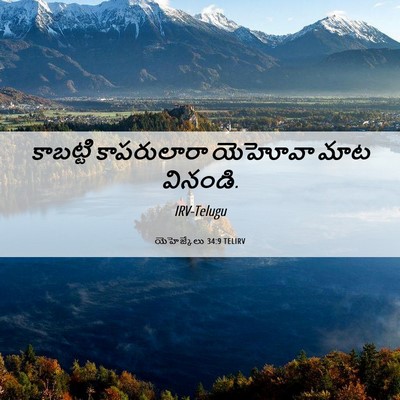 Picture 06 - యెహెజ్కేలు 34:9 TELIRV - కాబట్టి కాపరులారా - Bible Verse Picture