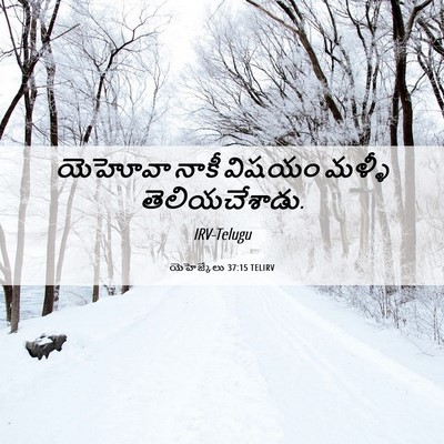 Picture 06 - యెహెజ్కేలు 37:15 TELIRV - యెహోవా నాకీ విషయం - Bible Verse Picture