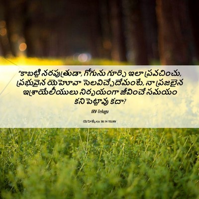 Picture 06 - యెహెజ్కేలు 38:14 TELIRV - “కాబట్టి - Bible Verse Picture