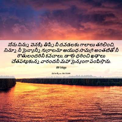 Picture 06 - యెహెజ్కేలు 38:4 TELIRV - నేను నిన్ను - Bible Verse Picture