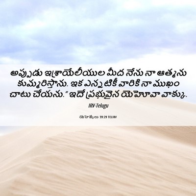 Picture 06 - యెహెజ్కేలు 39:29 TELIRV - అప్పుడు - Bible Verse Picture