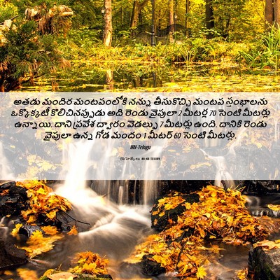 Picture 06 - యెహెజ్కేలు 40:48 TELIRV - అతడు మందిర - Bible Verse Picture